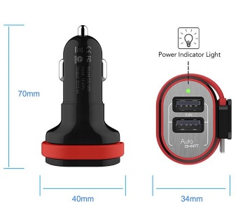  MC-002 Quick charge 5v 3.4A smart car charger and retractable car charger 	