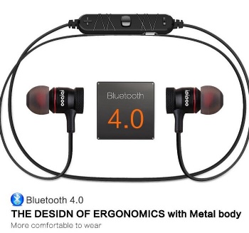  ME-001 Magnet Design earphones Bluetooth V4.0 Wireless Earphone For iphone earphone	