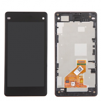 LCD Pantalla para SONY Z1 Compact Con Marco