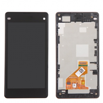 LCD Pantalla para SONY Z1 Compact Con Marco